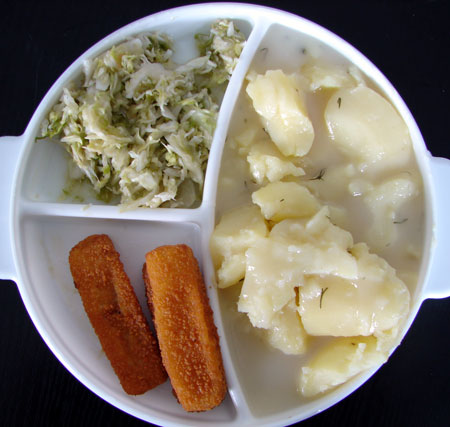 Bratfisch mit Petersiliensoße